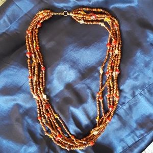 Wood Beaded Necklance and Bangles